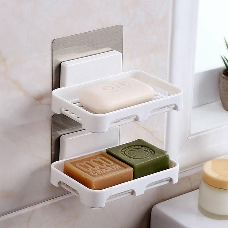 2021 Simple Installation Seamless Paste Bathroom Soap Box Wall Mounted ...