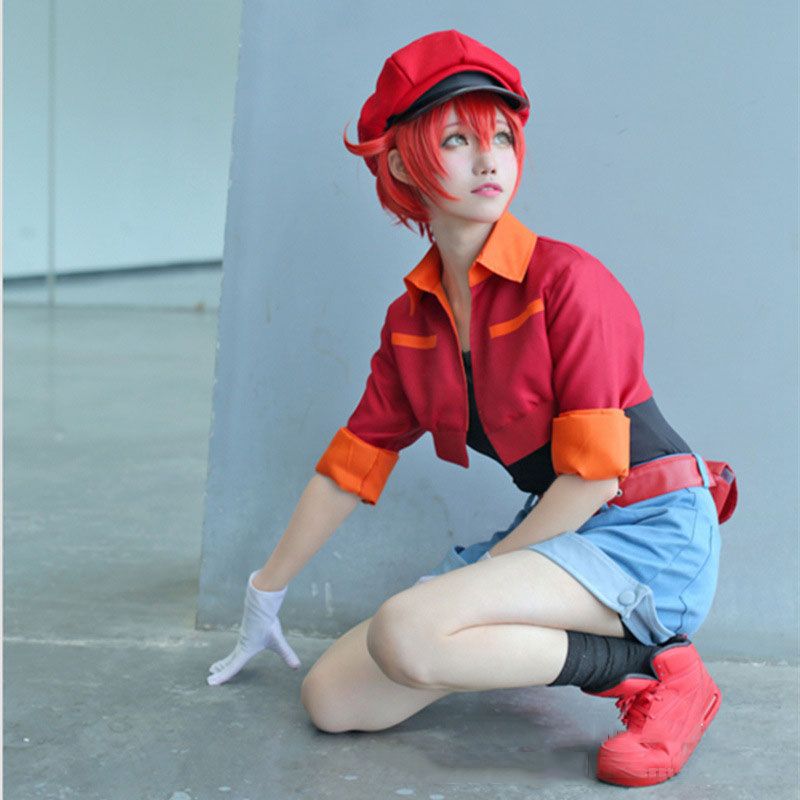 Erythrocite Red Blood Cell Cells at Work Hataraku Saibou Cosplay Cap H –  fortunecosplay