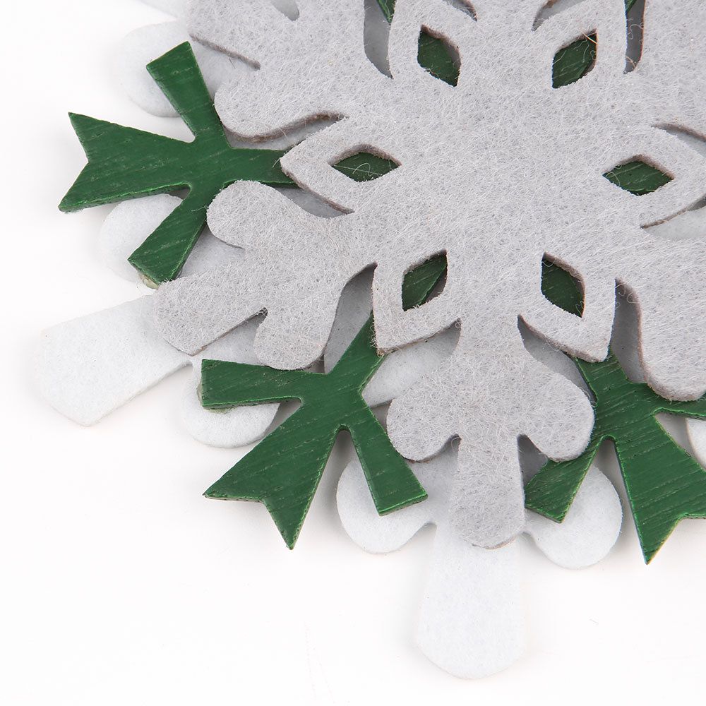 CraftyPals Felt Snowflake Ornament Kit DIY Xmas Decor With Tree