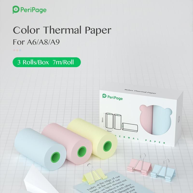 Papier thermique couleur