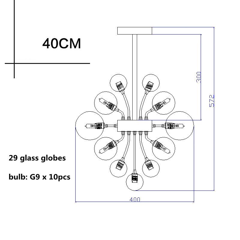 D40cm 10 light