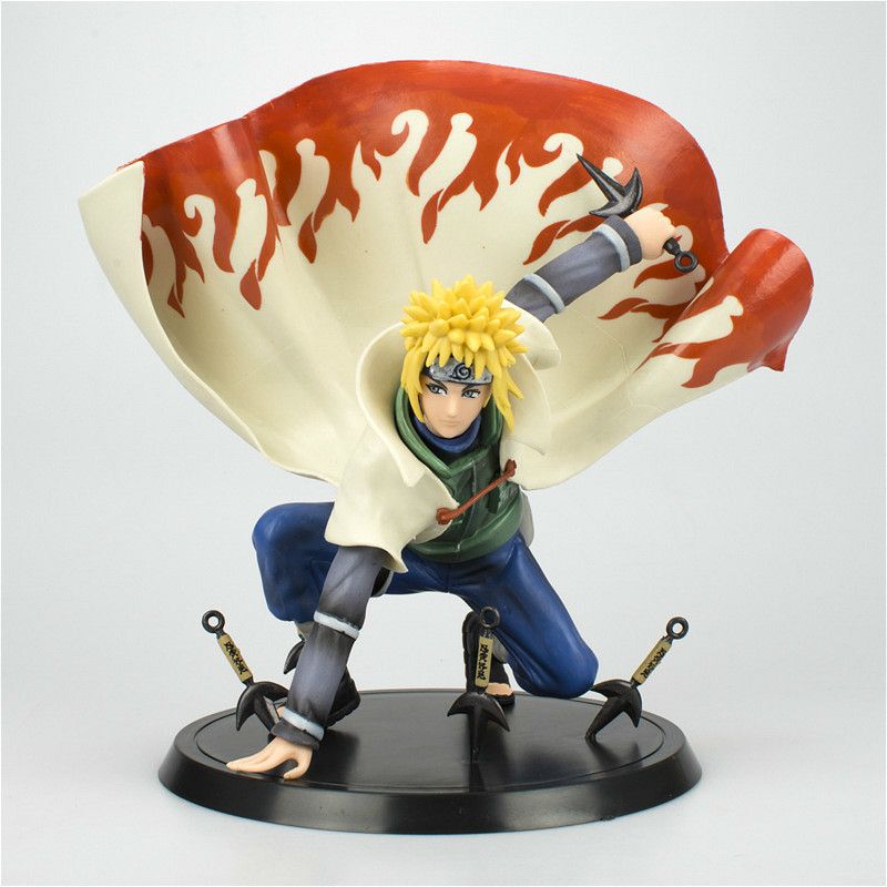 24cm naruto figuras de ação namikaze minato anime modelo dos