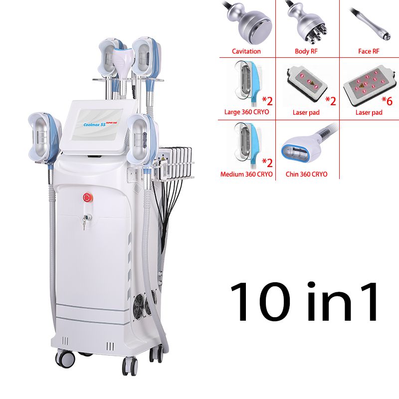 5 cavitazione Cryo + 40k + 2 RF + 8 Lipolaser