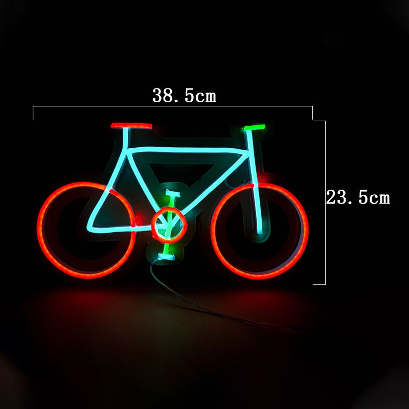 レッドグリーンスカイブルーバイクサイン