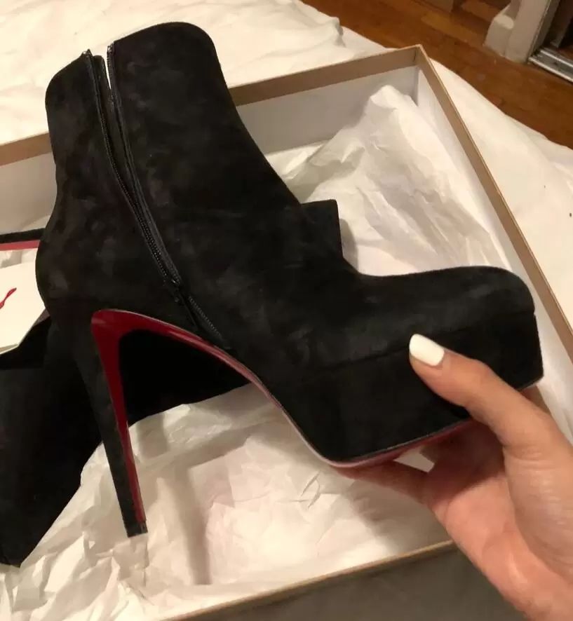 red sole booties