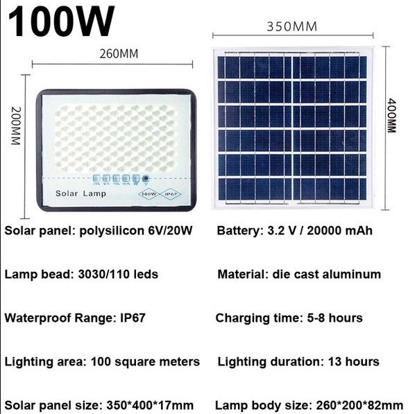 100W