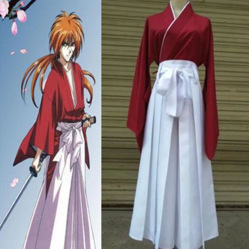 Anime Rurouni Kenshin Himura KENSHIN Blue Kendo Kimono Cosplay