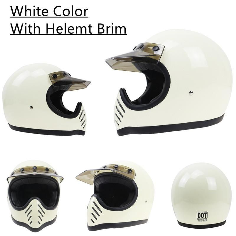 White with Visor