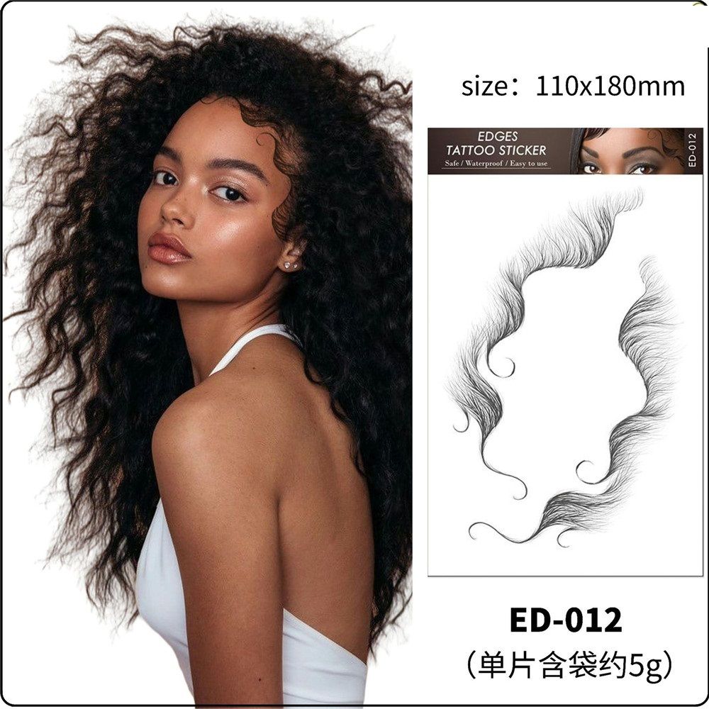 TS001 26 style baby hair tattoo sticker Waterproof women Hairline Temporary transfer Stickers Natural Curly Makeup TS001 26 style baby hair tattoo sticker Waterproof women Hairline Temporary transfer Stickers Natural Curly Makeup