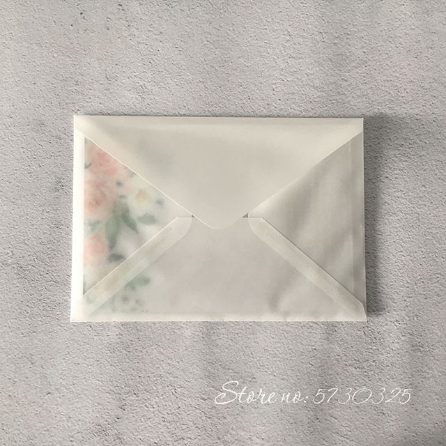 Kleur: alleen Vellum envelop