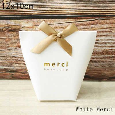 12x10cm blanc merci