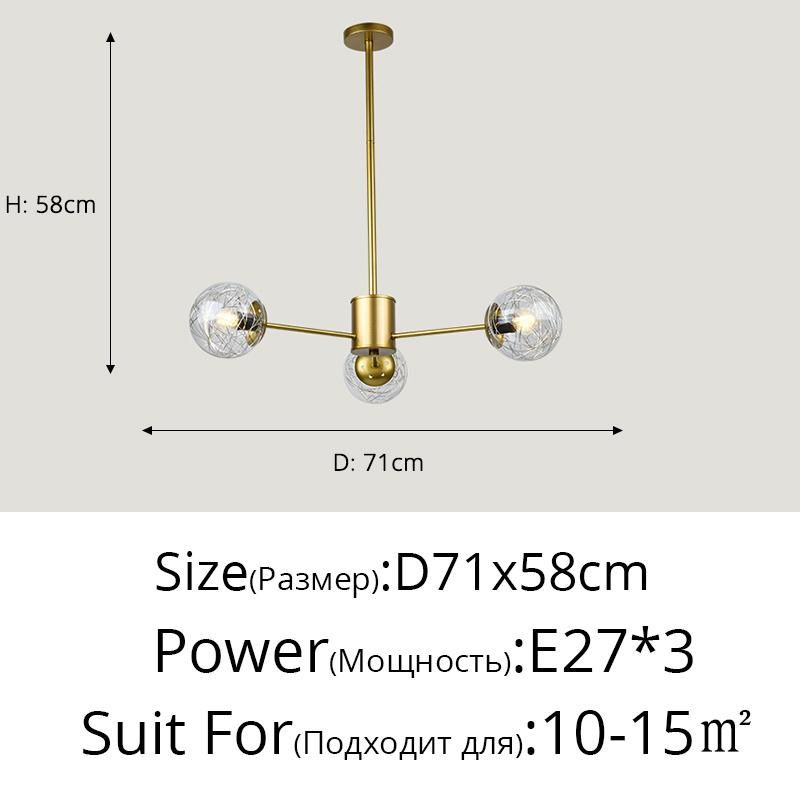 Gold 3 Köpfe warmweiß ohne Fernbedienung