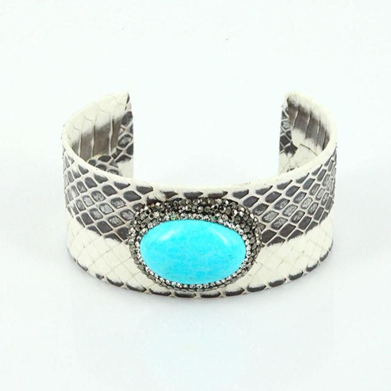 turquoise grey cuff