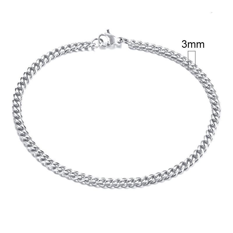 3mm silver 18cm