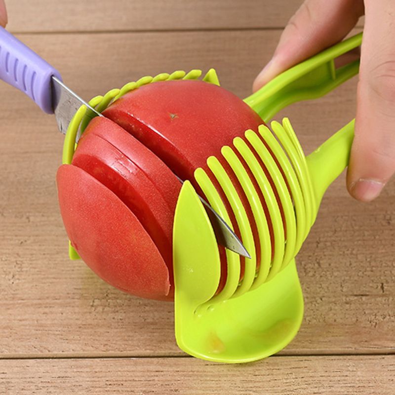 Multifunctional Handheld Tomato Round Slicer: Fruit & Vegetable Cutter