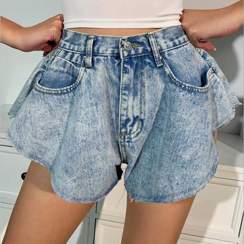 Women Shorts High Waist Flare Sexy 