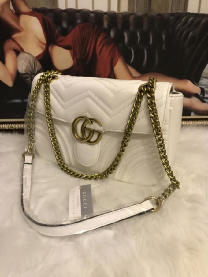 Compra Gucci Gg Mujeres Bolsas De Hombro Oro Y Plata Bolsa De Cadena Cruzada  Color Puro Color Bolso Cruz Cuerpo Mensajero Bolso Monedero Monedero Barato  | Entrega Rápida Y Calidad | Es.Dhgate