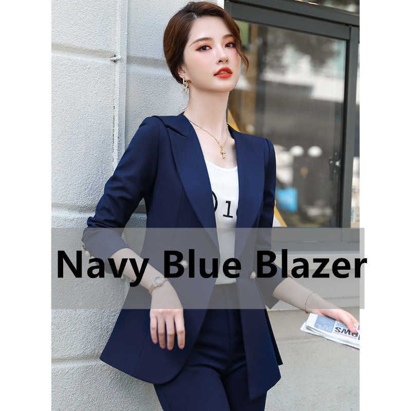 Marineblauwe blazer