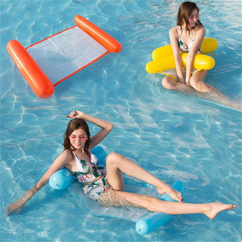 Flotteur de piscine gonflable 4 en 1 flotteur de hamac à eau pliable  flotteur de hamac