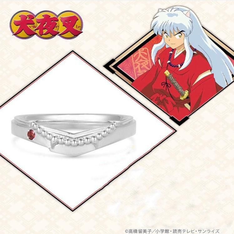 Anillos de racimo Anime Serie Inuyasha Sesshoumaru Anillo S925 Silver Non-Fadening Masculino y hembra Joyería Anillos de racimo Anime Serie Inuyasha Sesshoumaru Anillo S925 Silver Non-Fadening Masculino y hembra Joyería