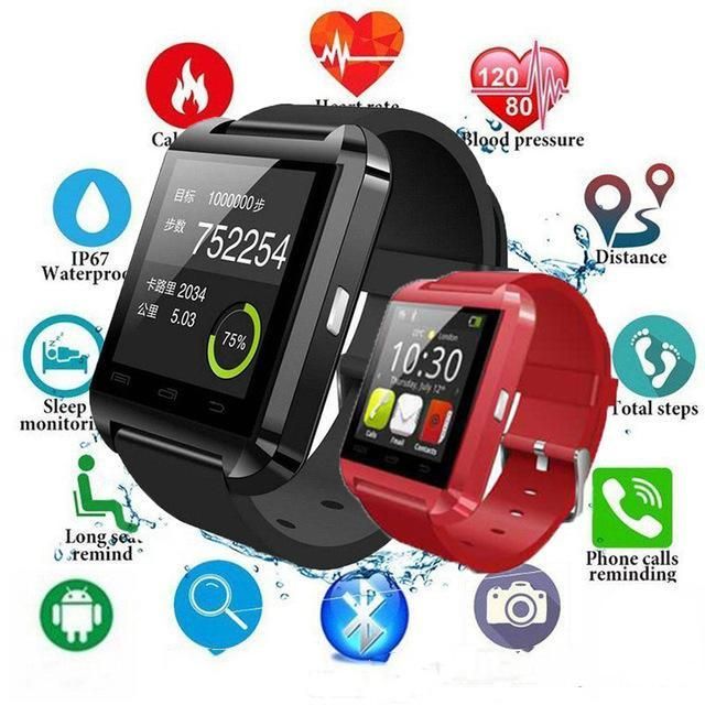u8 smartwatch red