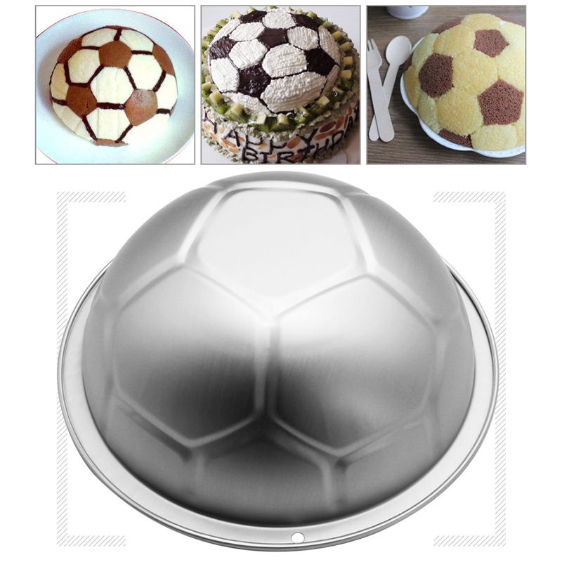 CakePal Half Round Football Cake Mold Aluminum Alloy 8 Inch 3D For  Chocolate Mousse, Birthday Decor And Baking Pan Soccer Themed, Easy  Release, And Dishwasher Safe. From Kong09, $11.08