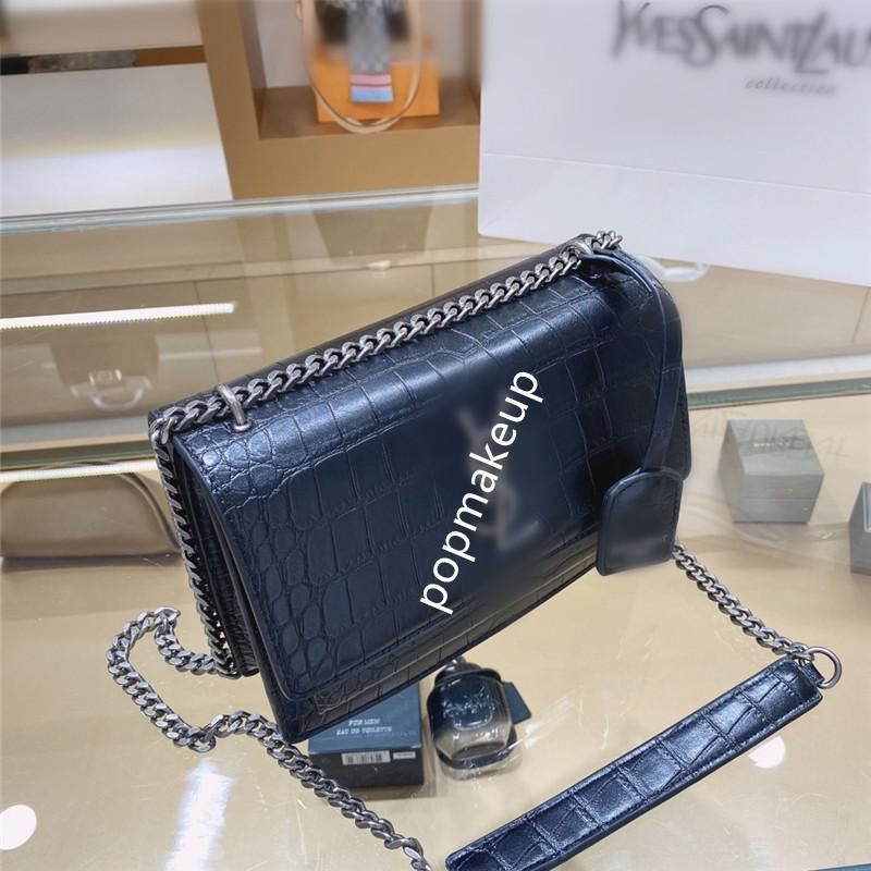 Compra YB2 Top Yves Saint Laurent YSL Bolsas Moda Moda Cadena De Cocodrilo  Cuero Genuino Bolsa De Hombro De Lujo Crossbody Designer Marca Barato |  Entrega Rápida Y Calidad | Es.Dhgate