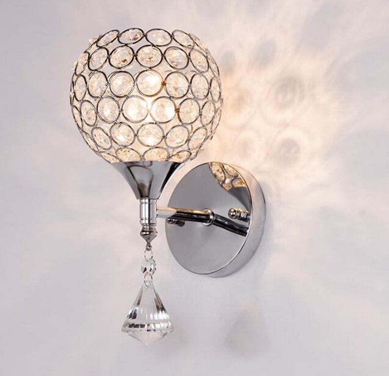 AC84-240V Creative Crystal Wall Decorative Sconce Lighting Modern Wall Lamps 