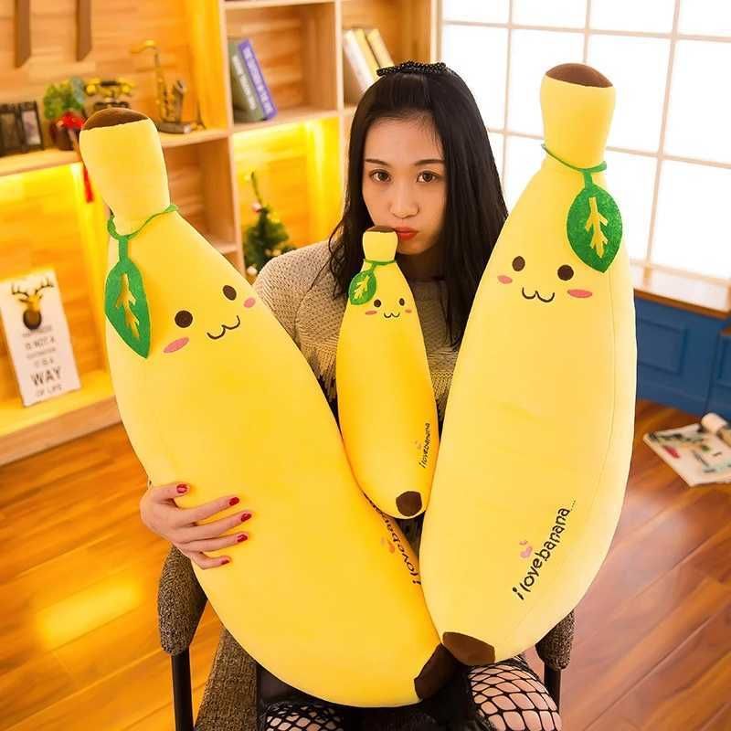 Juguetes De Almohada De Plátano De Peluche Para Niños 35cm Juguetes De Almohada De Plátano De Peluche Para Niños 35cm