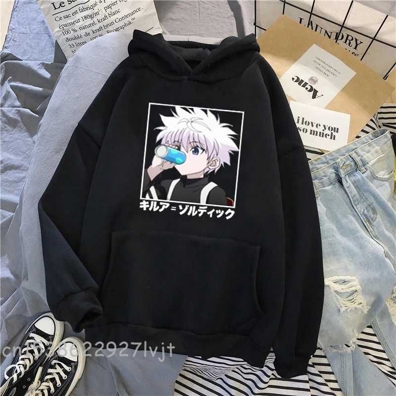 Compra Kawaii Hunter X Hunter Hoodies Sudaderas Killua Zoldyck Anime Manga Sudaderas  Negras Bluzy Tops TEEWOMEN Sudadera Streetwear Q0814 Barato | Entrega  Rápida Y Calidad | Es.Dhgate