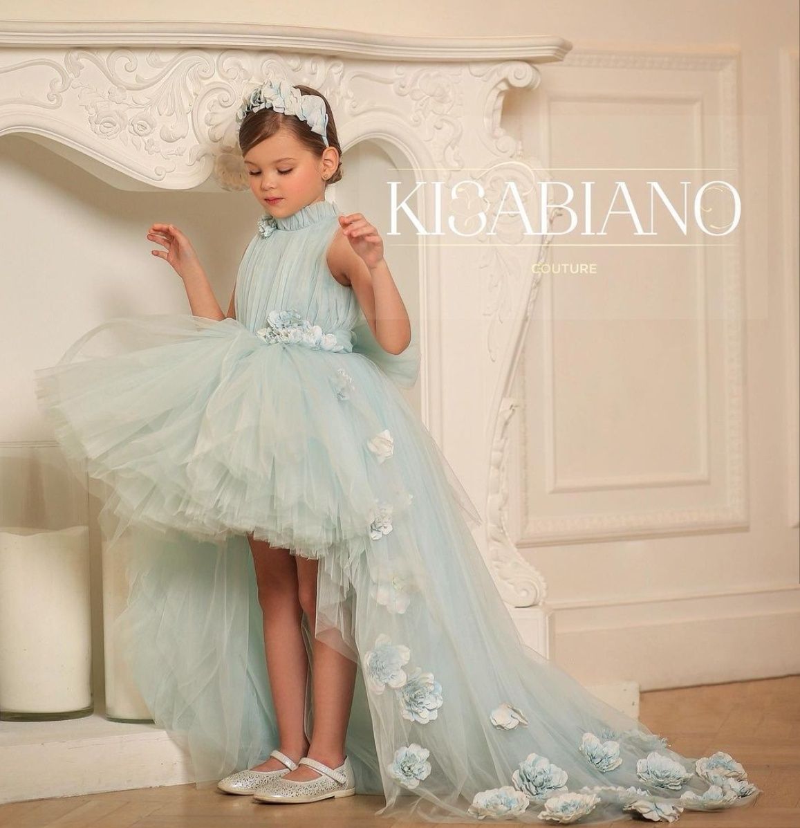 Compra 2022 Vestidos De Niña De Flores Altas Con Flores Hechas A Mano Tren  De Barrido Vestido De Fiesta De Cumpleaños De Chicas Navidad Primera  Comunión Vestidos Barato | Entrega Rápida Y