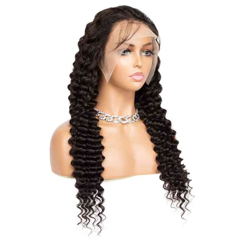 13x4 Lace Frontal Wig Deep Wave-38 Inc