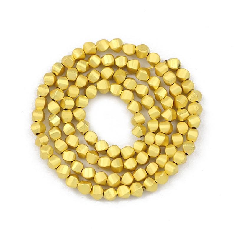 Matte 18K Glod 3mm 130pcs