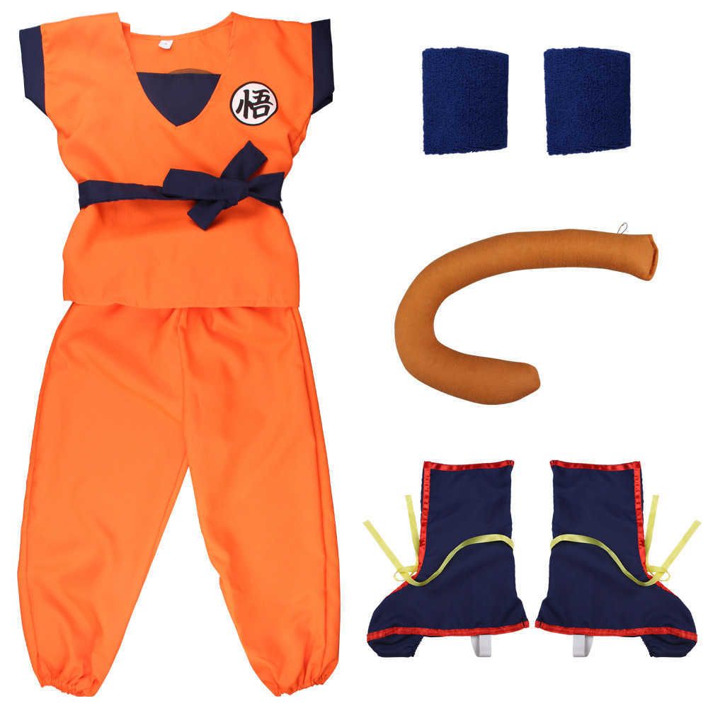 2021 niños adultos disfraces de Halloween Z Traje con traje Goku Cosplay Disfraces Top / Pantalón / Cinturón / 2021 niños adultos disfraces de Halloween Z Traje con traje Goku Cosplay Disfraces Top / Pantalón / Cinturón /
