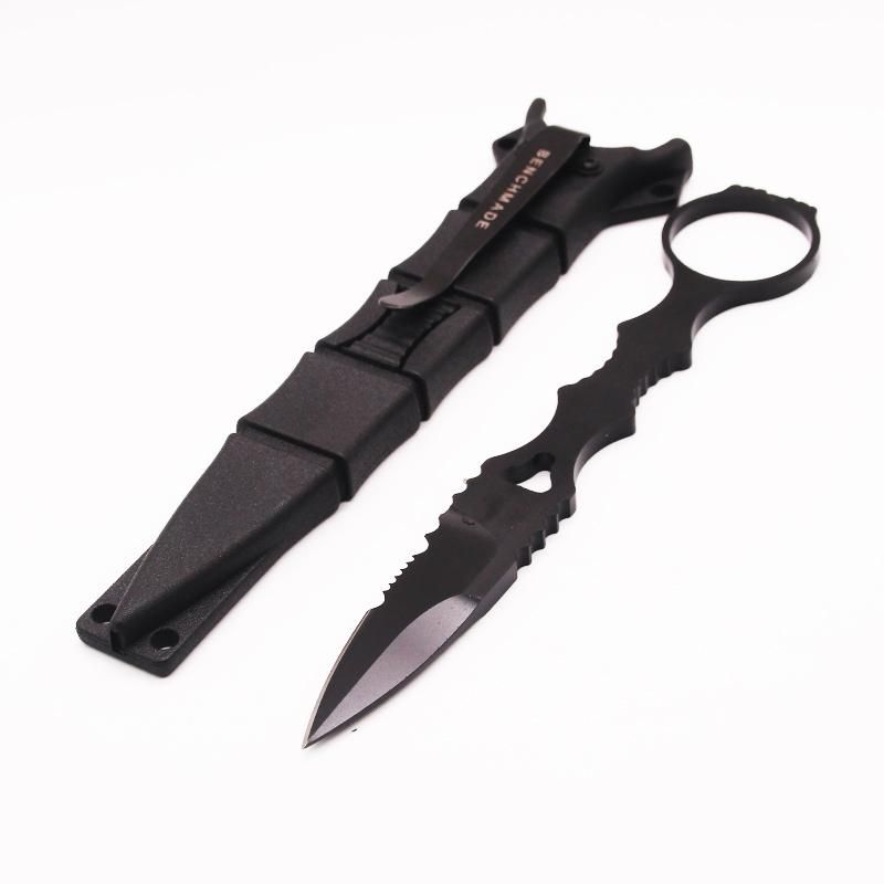 black serrated + black sheath