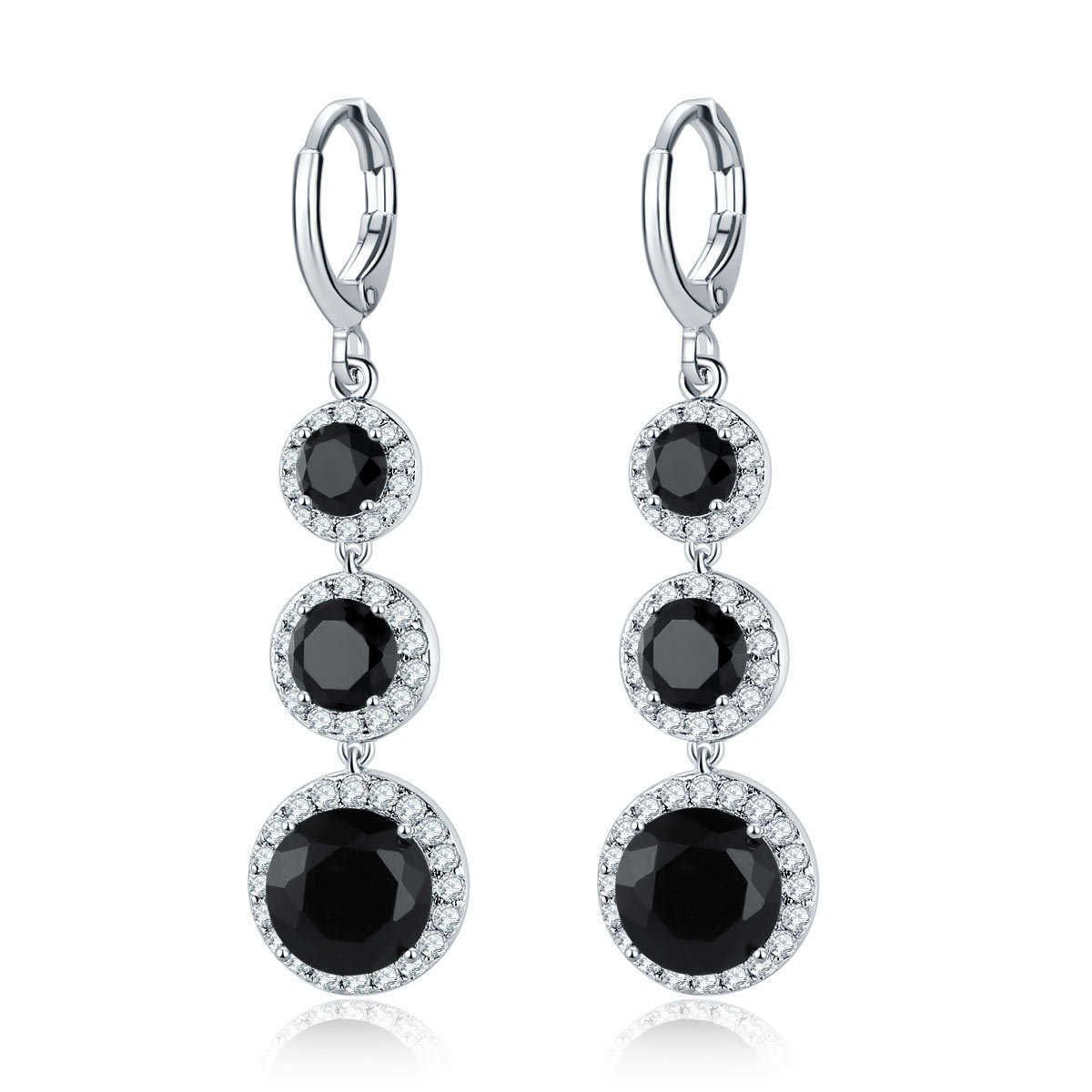 Boucles d'oreilles noires