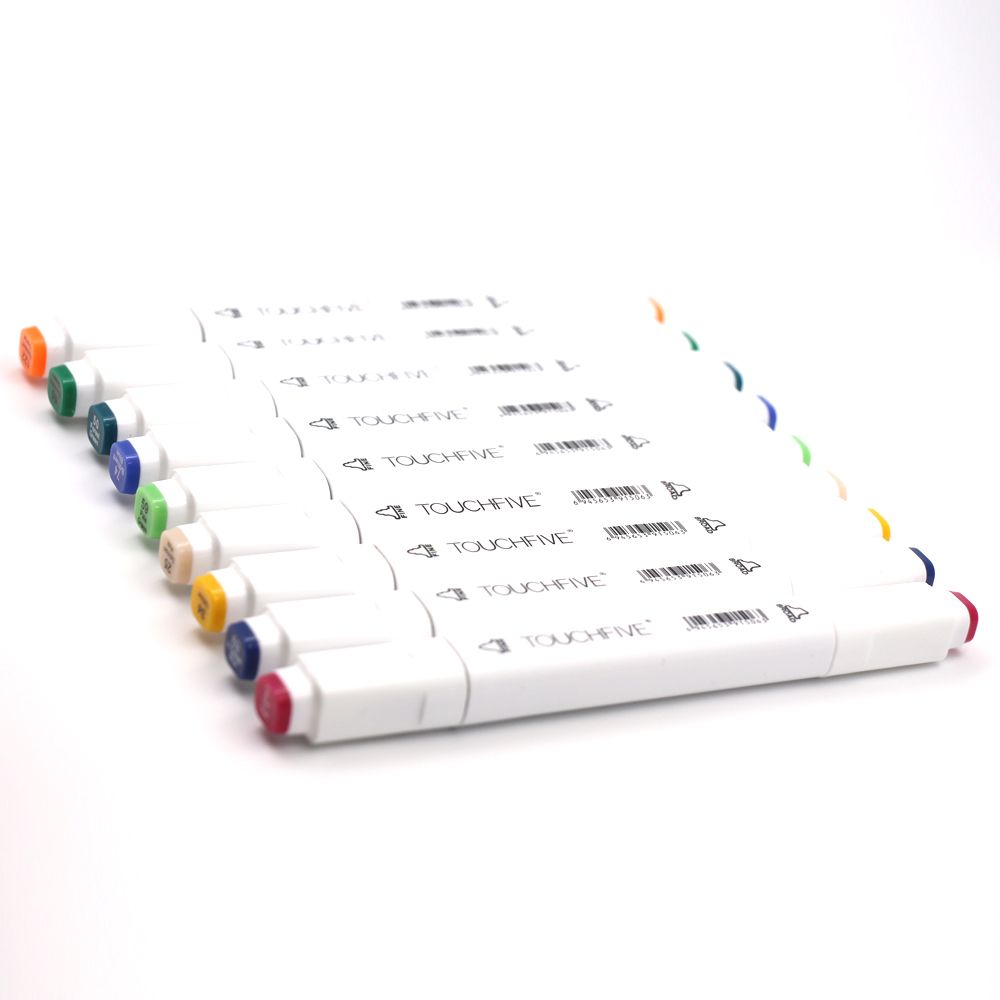 TouchFIVE 30/40/60/80 Color Art Markers Set Dual Headed Artist