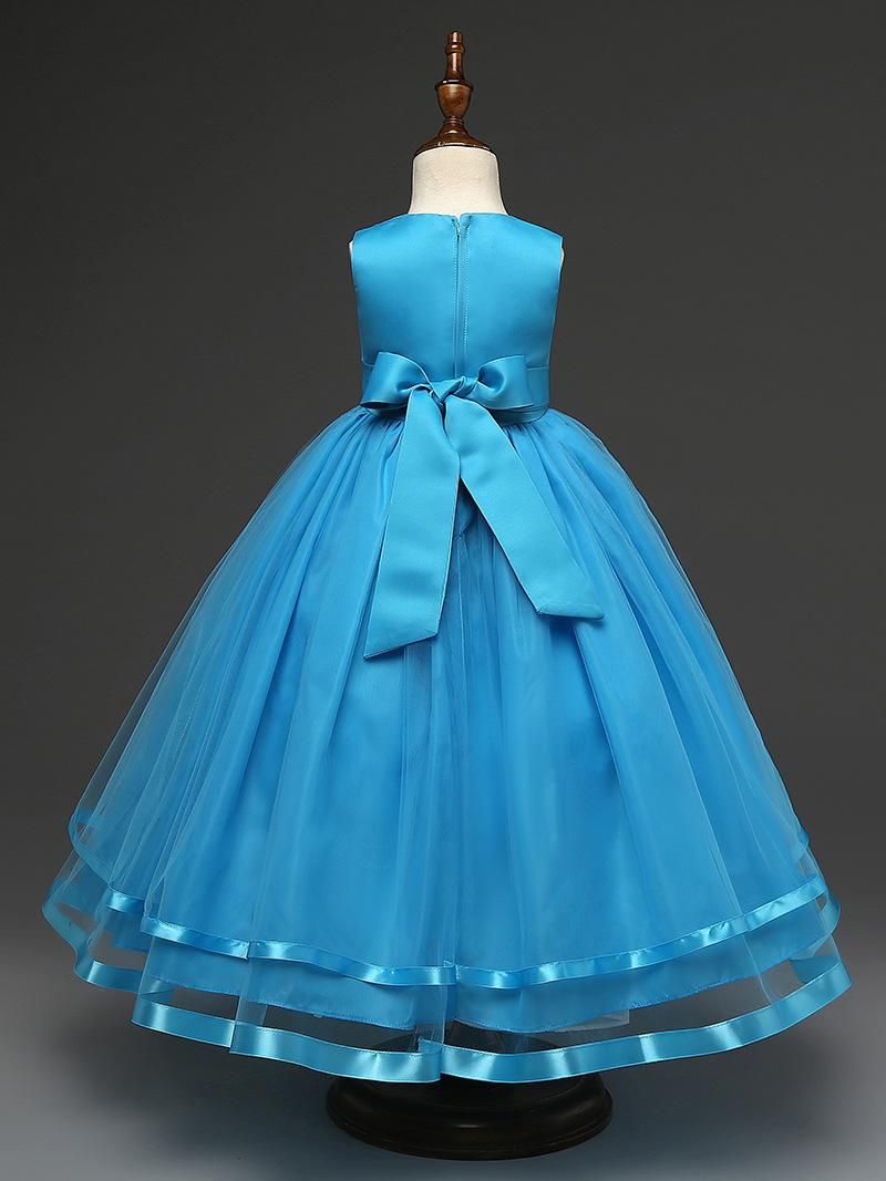 Vestidos de niña blanca azul rosa princesa cumpleaños bola boda niños turquesa niños vestido fiesta para Vestidos de niña blanca azul rosa princesa cumpleaños bola boda niños turquesa niños vestido fiesta para