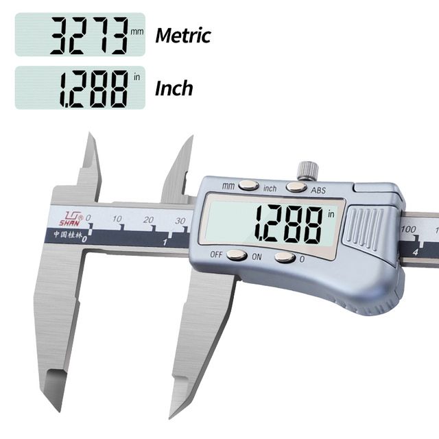 SHAN Digital Calipers 0-150/200mm Stainless Steel Big LCD Inch/mm Vernier SHAN Digital Calipers 0-150/200mm Stainless Steel Big LCD Inch/mm Vernier