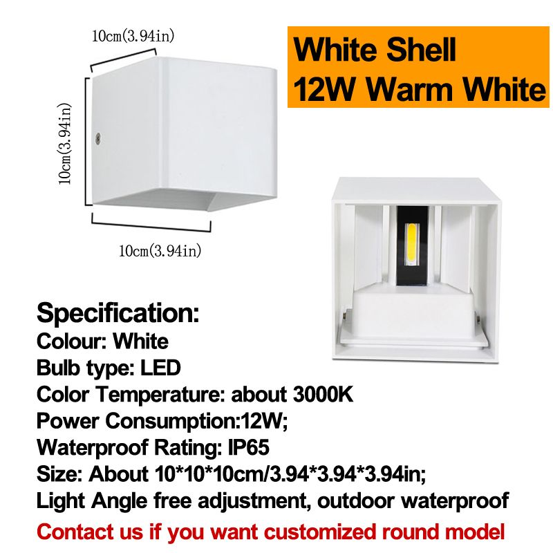 White Shell 3000k Warm White 12W 3.9Inch