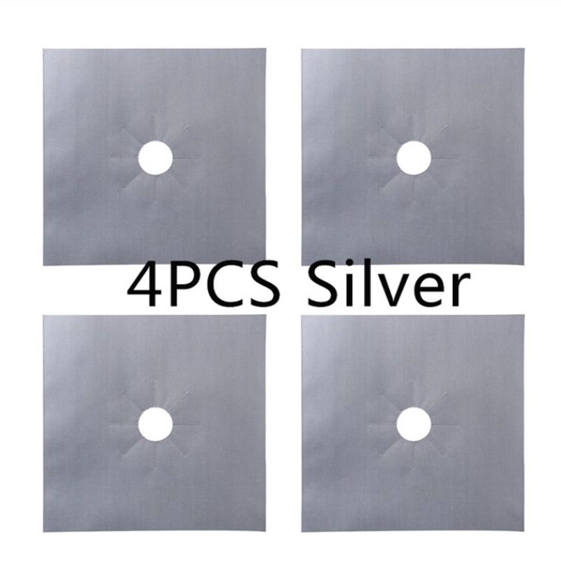 4pcs الفضة