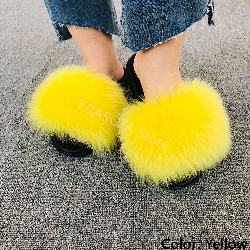 Gele slippers