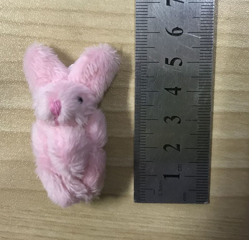 4 cm de pelúcia rosa