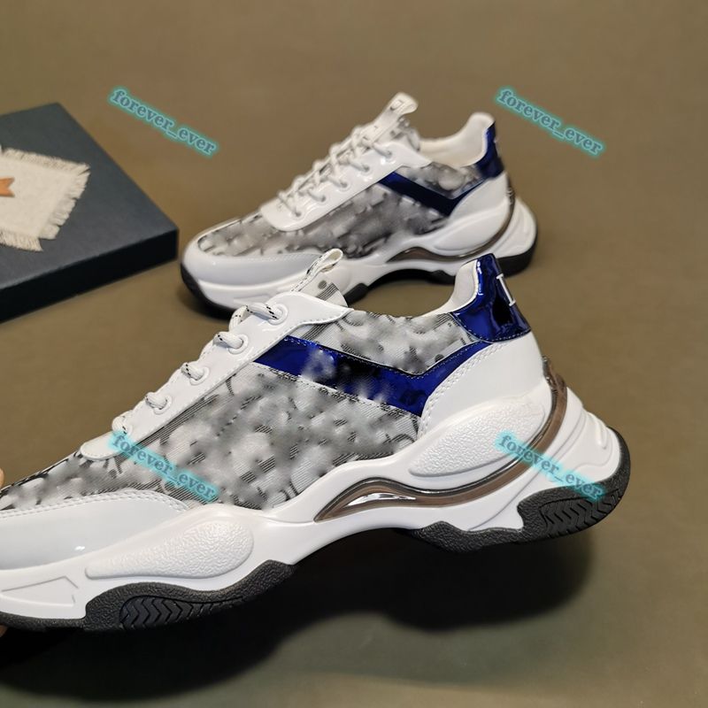 Walk'n'Dior Sneaker Deep Blue Dior Oblique Embroidered Cotton | DIOR