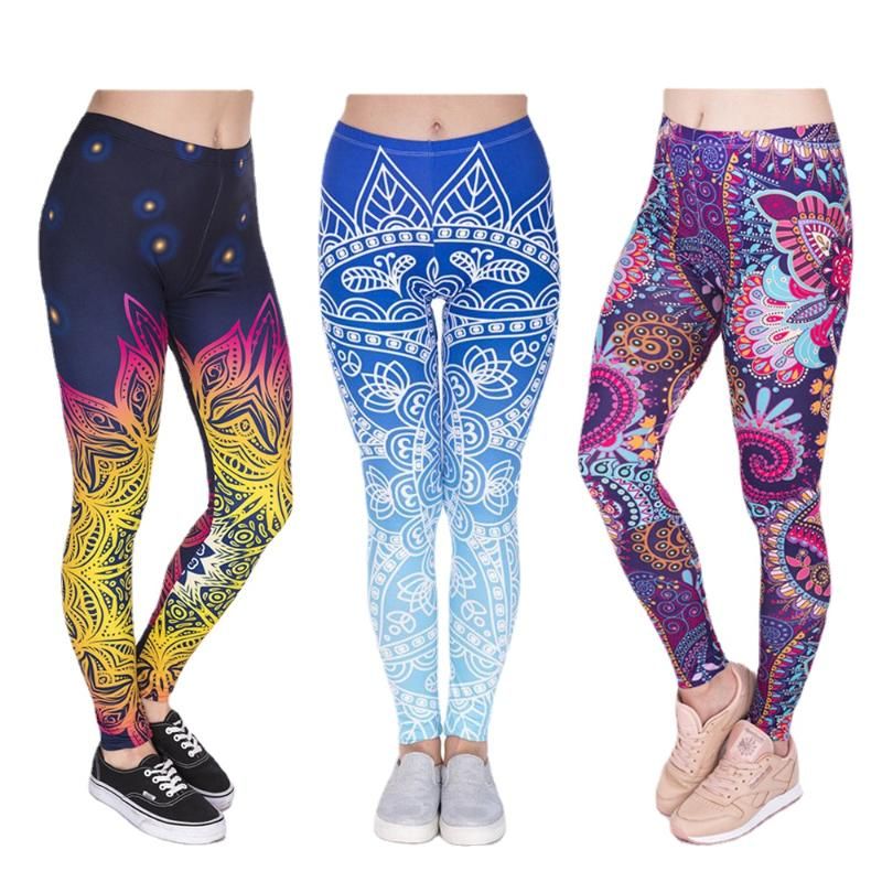 Girl Yoga Pants Mandala Colores Vintage Retro Tummy Hips Yoga Leggings with Pockets Girl Yoga Pants Mandala Colores Vintage Retro Tummy Hips Yoga Leggings with Pockets