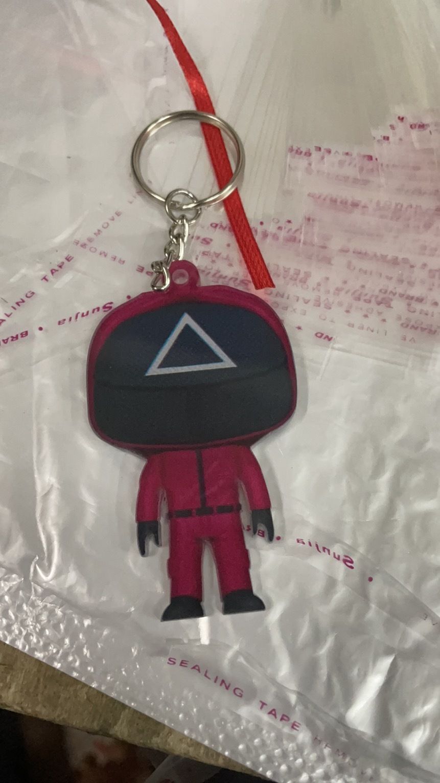 Key Chain Red Triangle