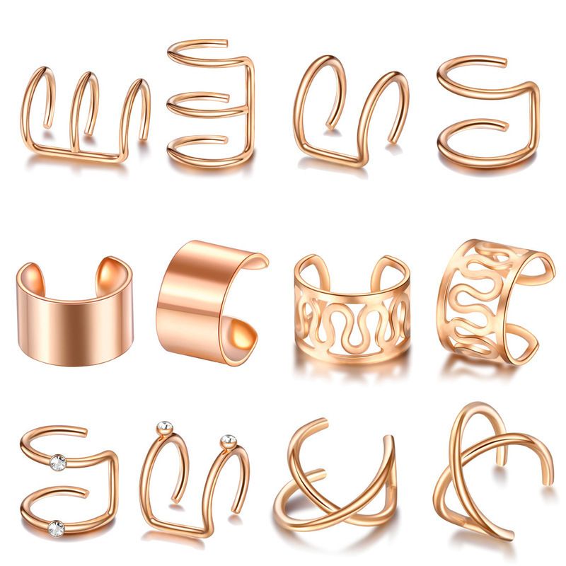 ROSE-GOLD 12PCS LOT