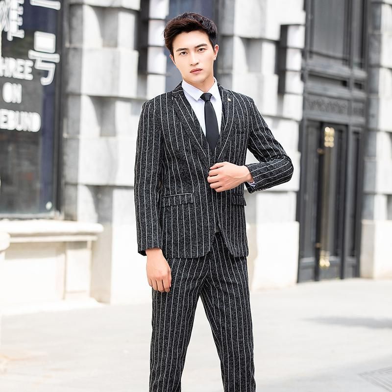 Black Striped Suits
