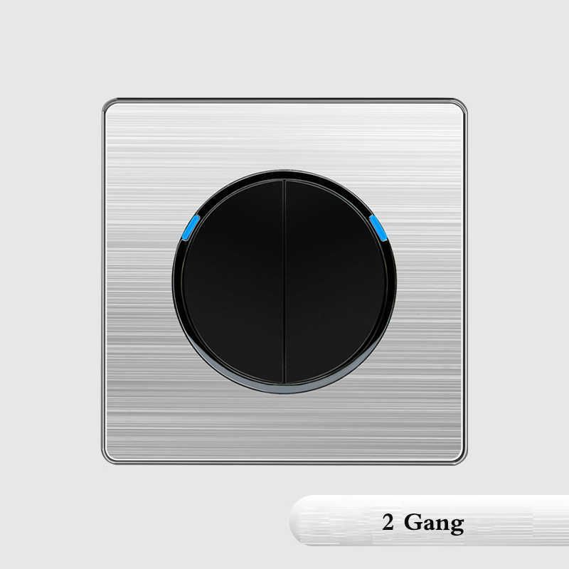 2 Gang 1 Way-110-265V-86 x 86 x 7 mm