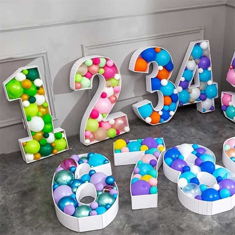 Diy Balloons Numbers Mosaic Balloon Filling Box Mosaic ...